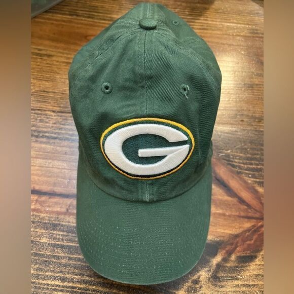 47 Green Bay Packers Green Logo Clean Up Adjustable Hat - Picture 1 of 8
